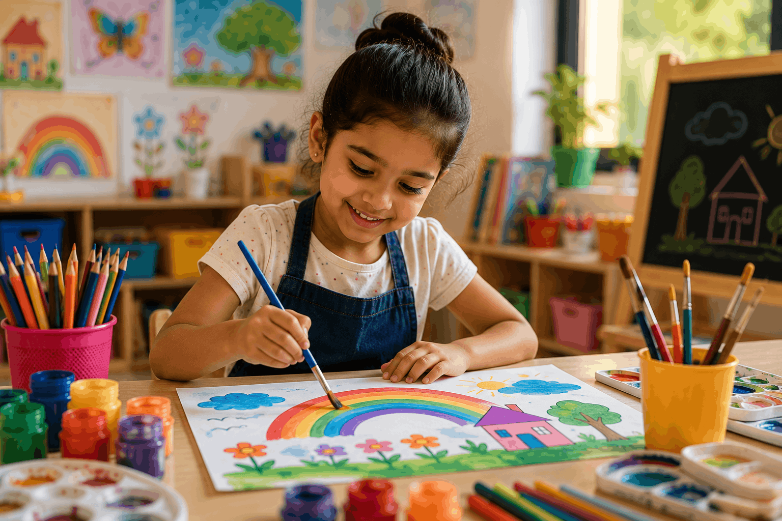 Class 3 painting activity