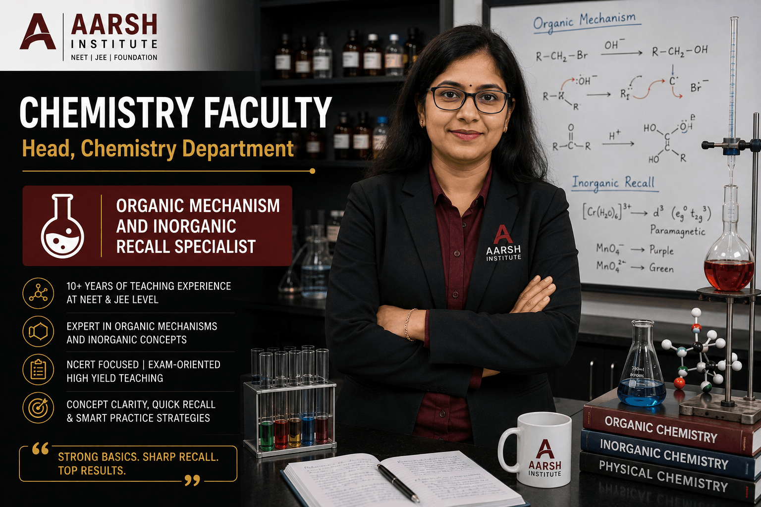 Chemistry faculty at Aarsh Institute