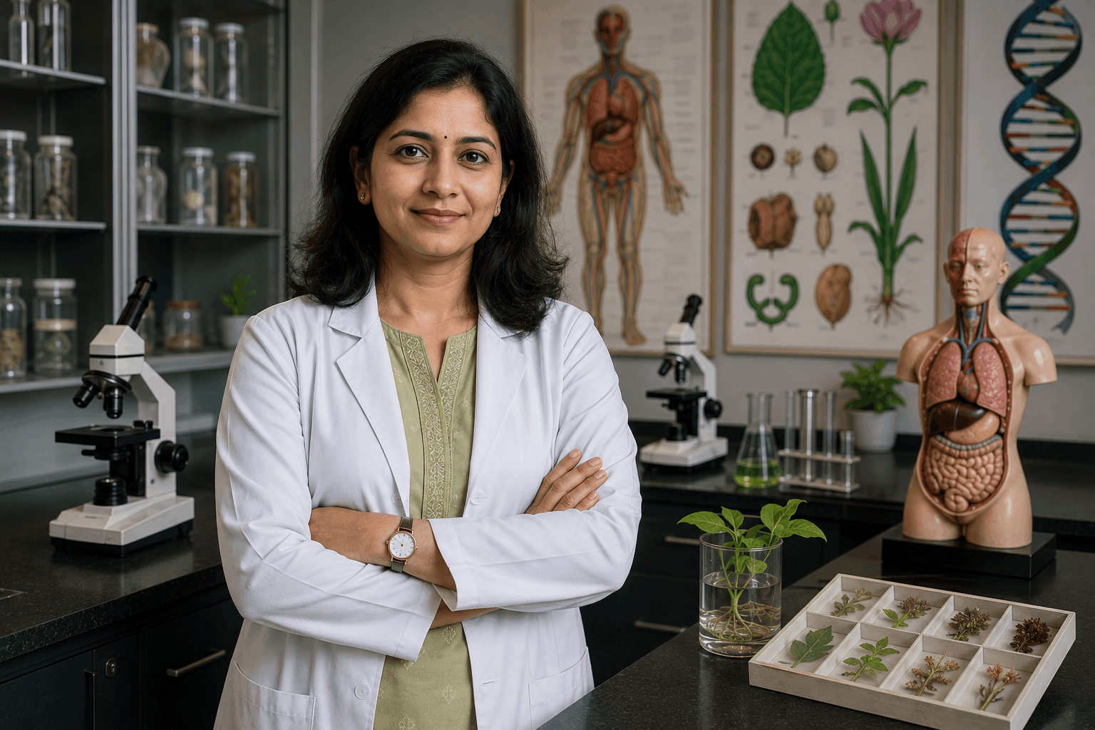 Biology faculty at Aarsh Institute