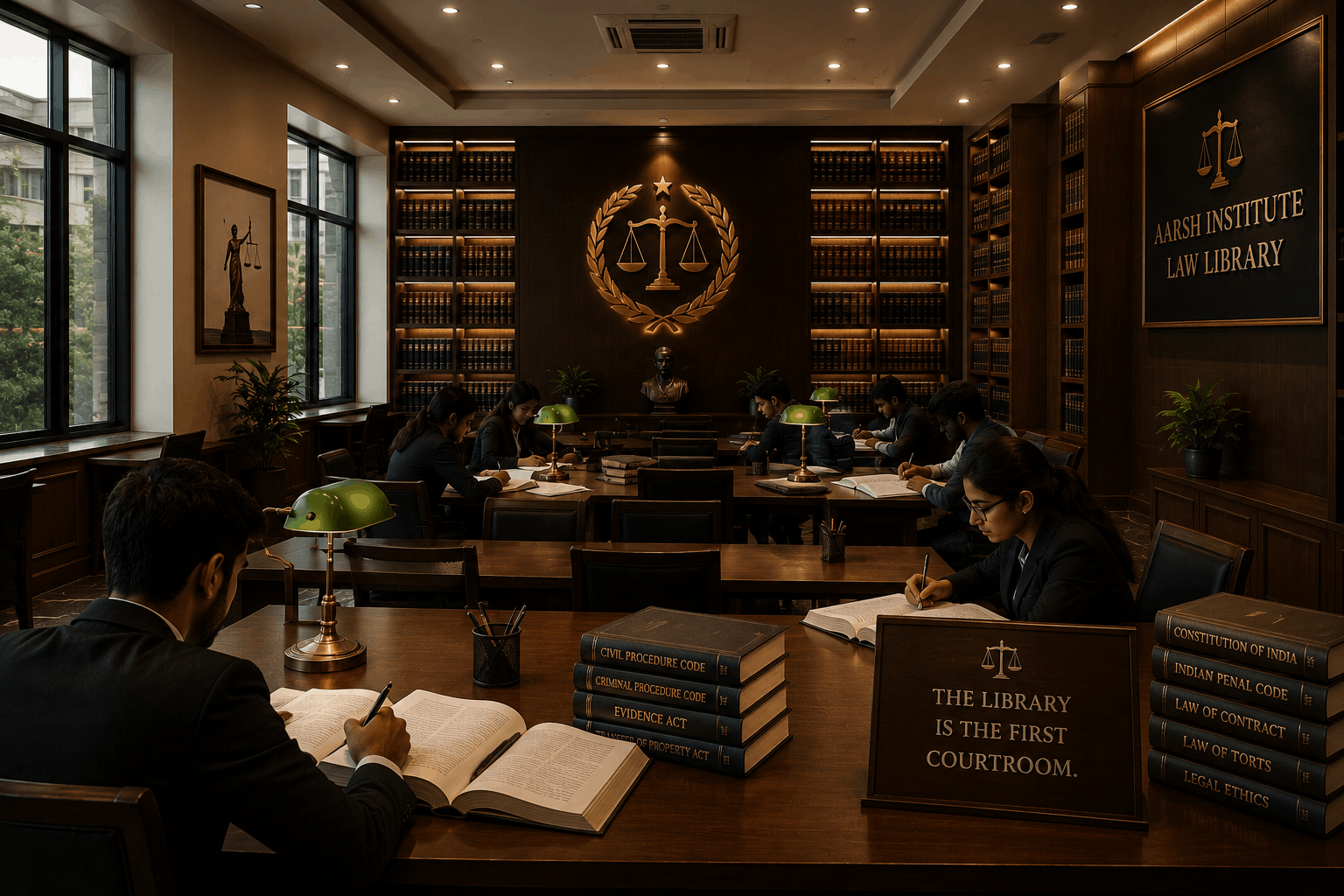 Aarsh Institute law library reading room