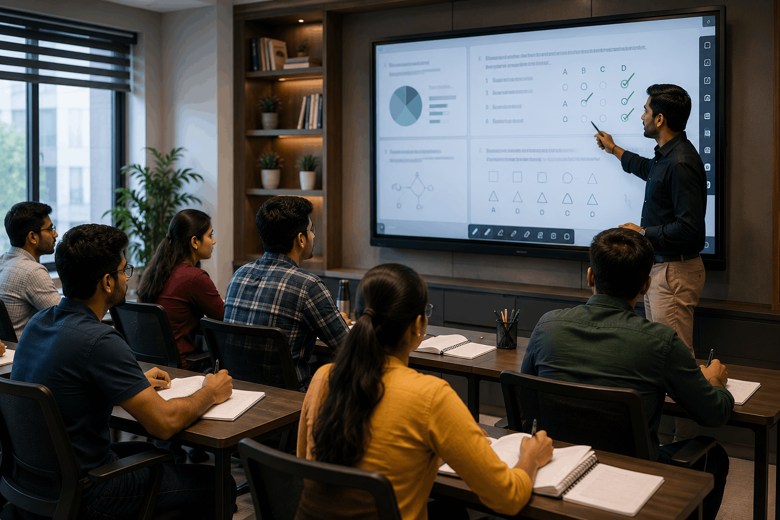 Smart digital classroom at Aarsh Institute