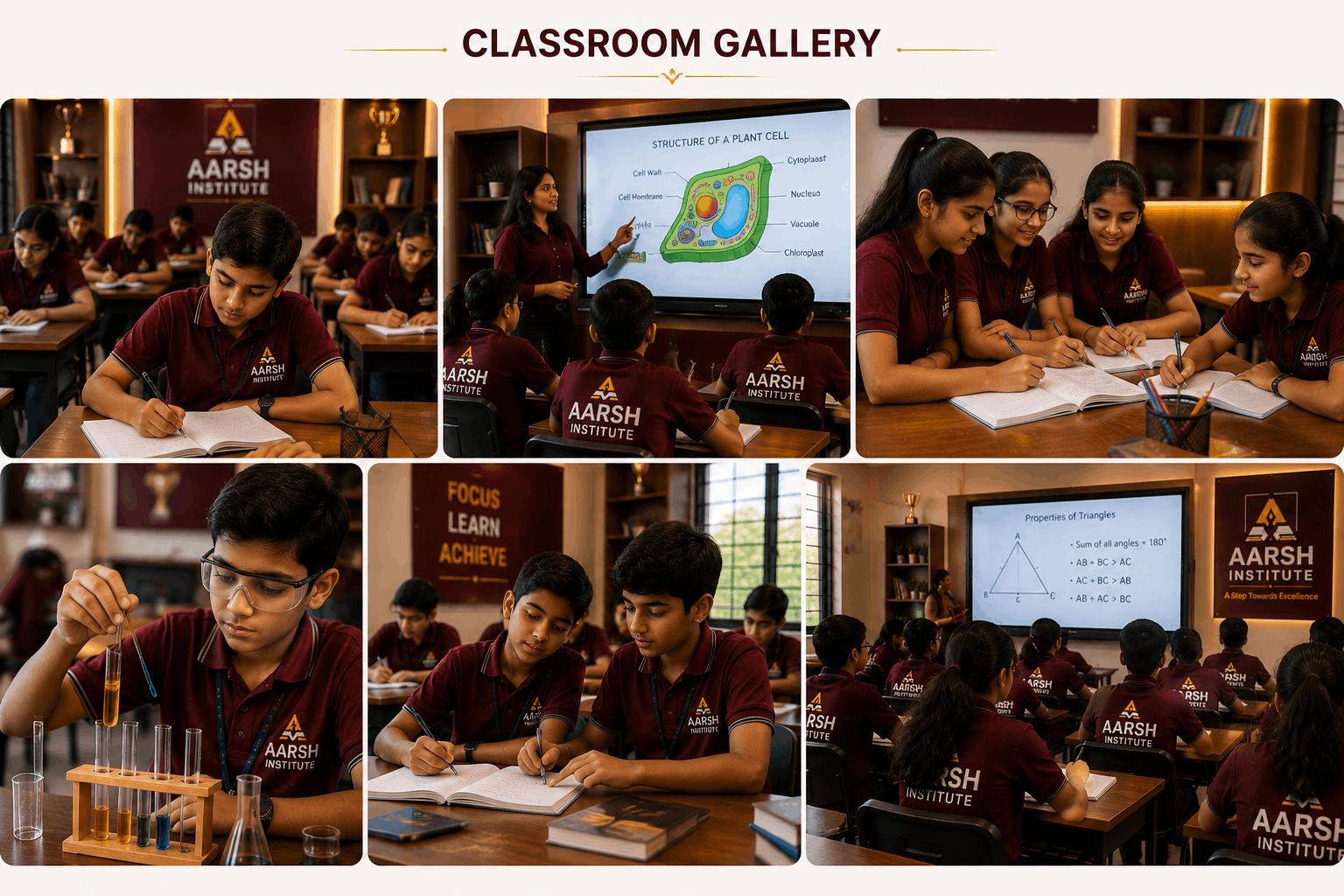 Class 7 students during a doubt-solving session