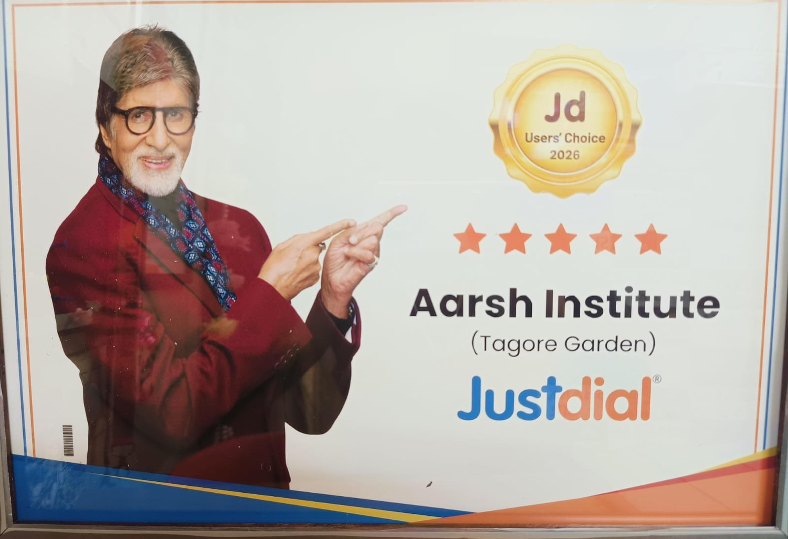 Aarsh Institute Justdial Users Choice 2026