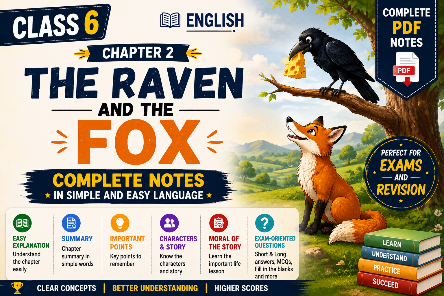 The Raven and the Fox - Class 6 Notes