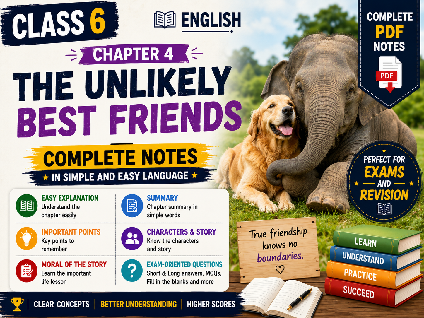 The Unlikely Best Friends - Class 6 Notes