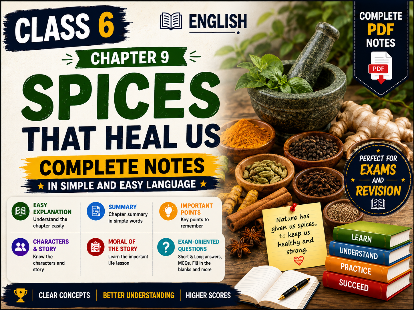 Spices that Heal Us - Class 6 Notes