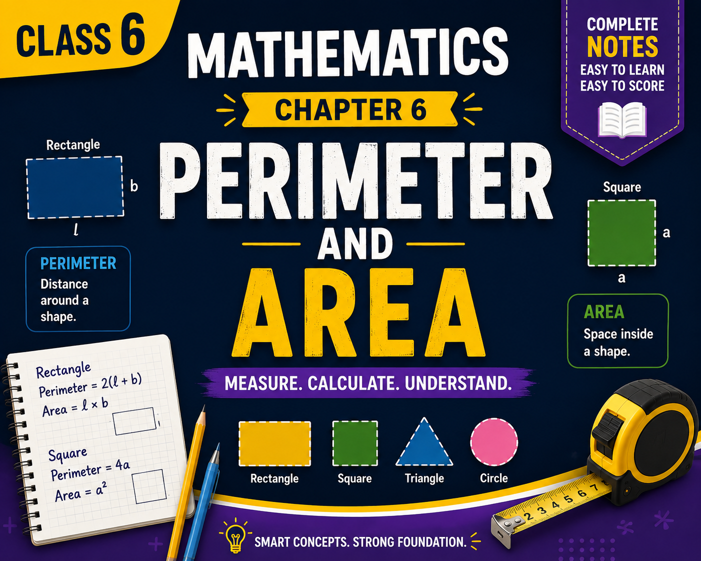 Perimeter and Area - Class 6 Notes